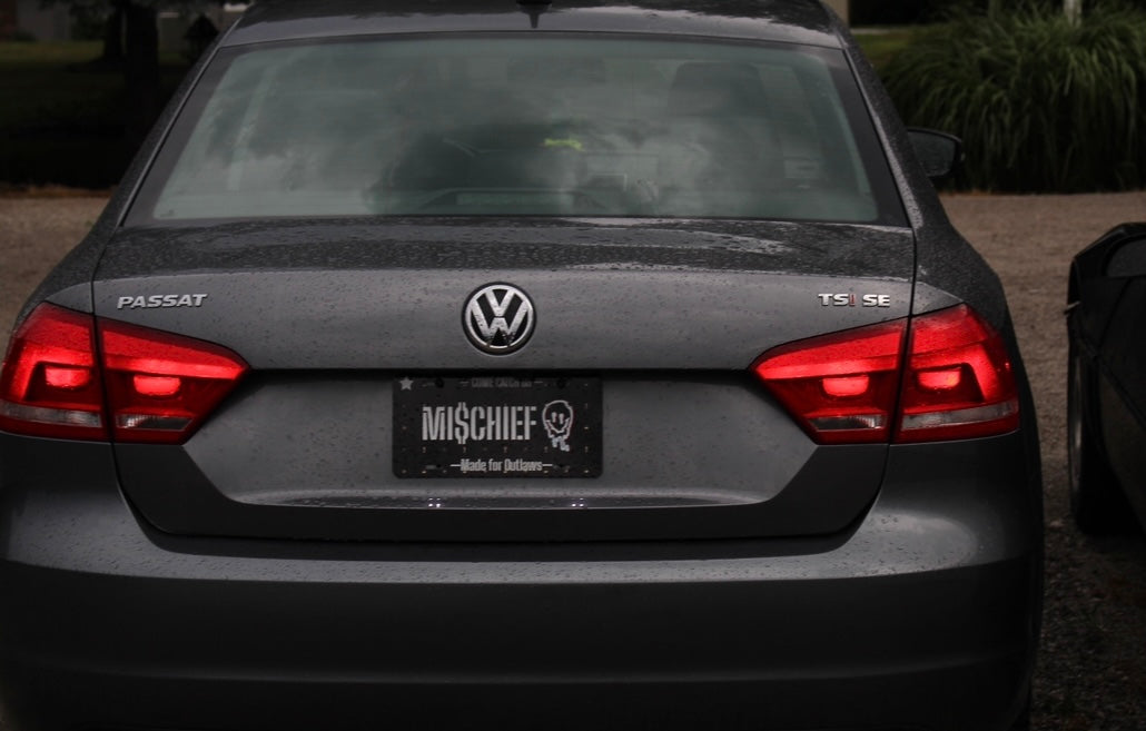 Official Mi$chief Brand License Plate