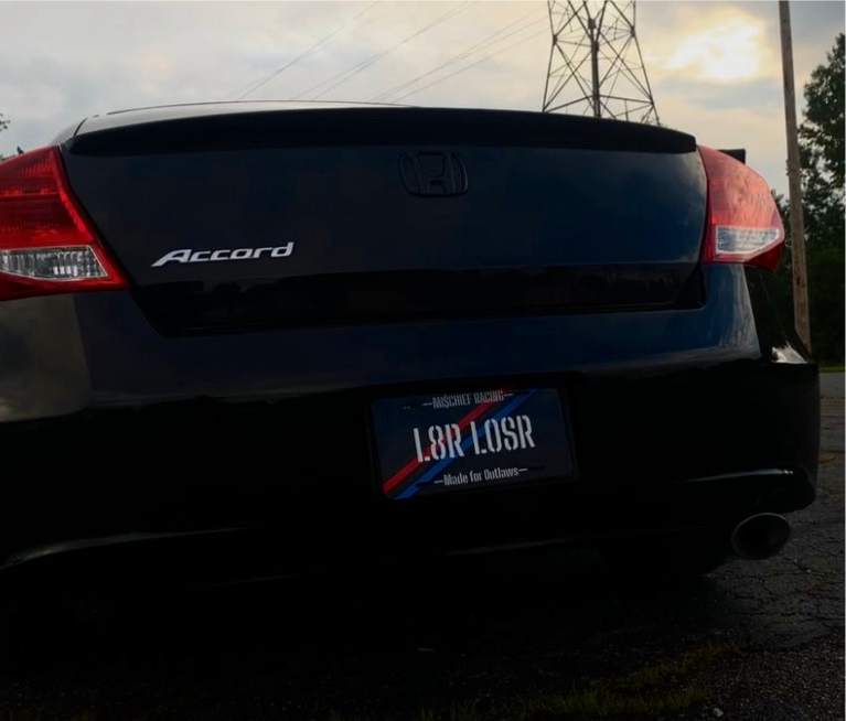 Official L8R L0SR License Plate