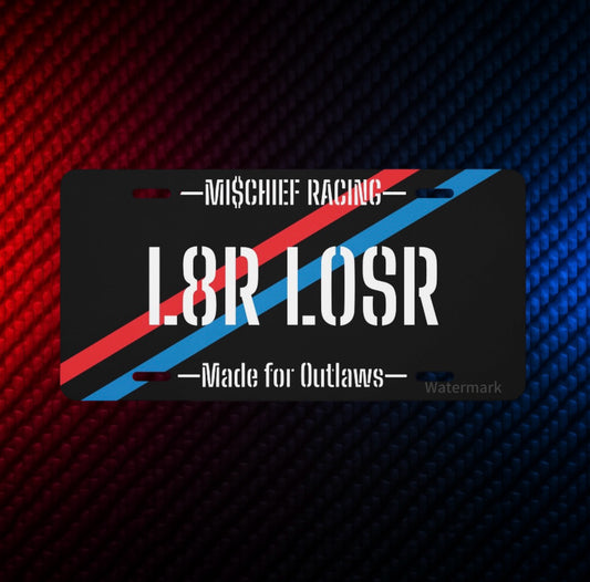 Official L8R L0SR License Plate