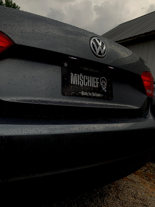 Official Mi$chief Brand License Plate