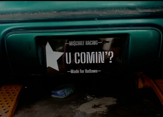 Official U Comin’? License Plate