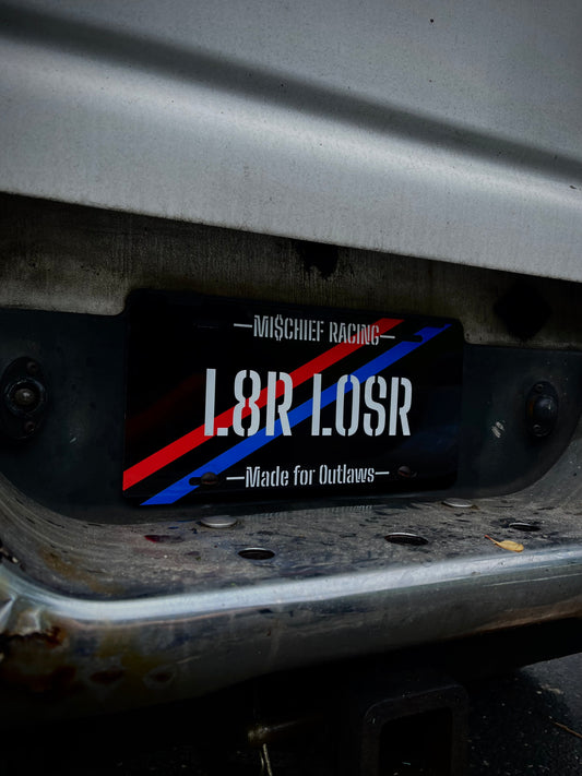 Official L8R L0SR License Plate