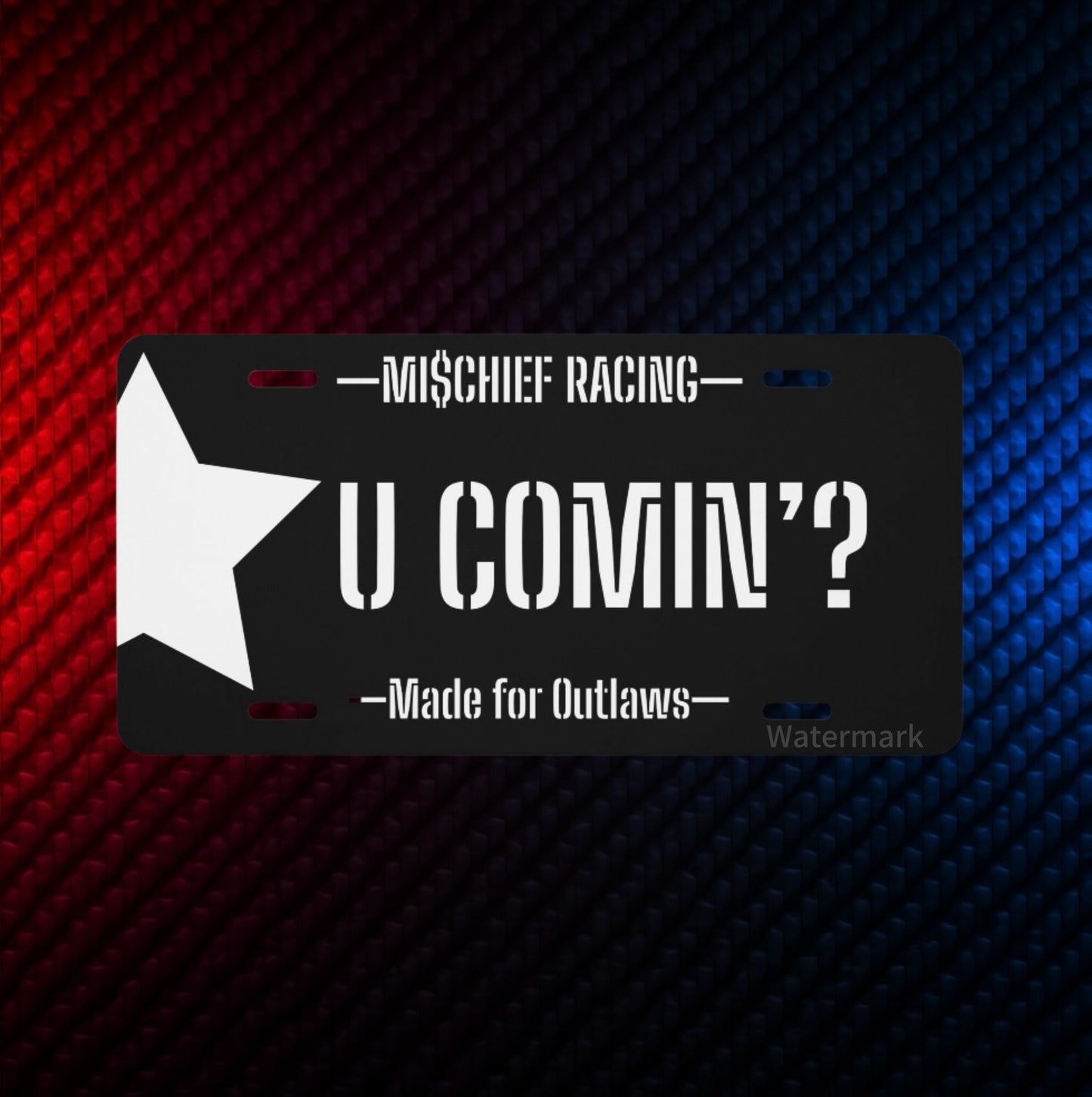 Official U Comin’? License Plate