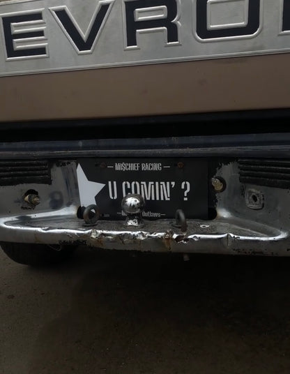 Official U Comin’? License Plate